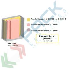 Armadio portaminuteria in metallo, 200 cassetti, blu, Tipologia: Armadio, Colore: Blu, Cassetti nr.: 200, Versione: 2 Pannelli Fissi + 2 Scorrevoli vendita, produzione, prezzi e offerte