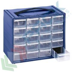 Cassettiera in HDPE, 20 cassetti estraibili, blu, Tipologia: Cassettiera Standard, Cassetti nr.: 20, Versione: Formato Standard, Colore: Blu vendita, produzione, prezzi e offerte