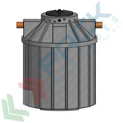 Serbatoio acqua piovana verticale, 1700 Lt, elettropompa B, Tipologia: Serbatoio Acque Meteoriche Verticale, Capacit&agrave;: 1700 Lt, Elettropompa: B (0,3 Kw/0,4 Hp) vendita, produzione, prezzi e offerte