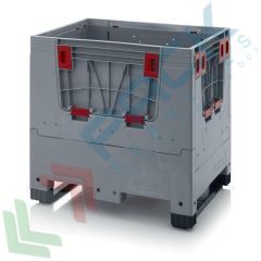 Bins sportelli abbattibili 2 traverse, 80 x 60 x 79 cm, Tipologia: Bins Pieghevoli, Volume (Lt): 250, Materiale: HDPE, Base: 2 Traverse, Mis. Base (cm): 60 x 80, Altezza (cm): 79, Versione: 4 Vani d'Accesso vendita, produzione, prezzi e offerte