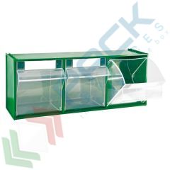 Madia in PST 3 cassetti basculanti, verde, Tipologia: Cassettiera Madia, Cassetti nr.: 3, Versione: Formato Standard, Colore: Verde vendita, produzione, prezzi e offerte