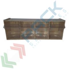 Madia in PST 4 cassetti basculanti, nocciola, Tipologia: Cassettiera Madia, Cassetti nr.: 4, Versione: Formato Standard, Colore: Marrone vendita, produzione, prezzi e offerte