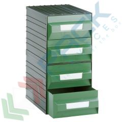 Cassettiera maxi componibile 4 cassetti, Tipologia: Cassettiera Maxi, Cassetti/e nr.: 4, Formato: Formato M1, Colore: Nero + Verde vendita, produzione, prezzi e offerte
