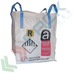 Big bag tubolare amianto, 90 x 90 x 120 cm, caramella/chiuso, Tipologia: Tubolare (UN13H3Y Amianto), Base: Chiuso, Parte Superiore: A caramella, Capacità di carico (SWL): 1000 Kg, Mis. Base (cm): 90 x 90, Altezza (cm): 120 vendita, produzione, prezzi e offerte