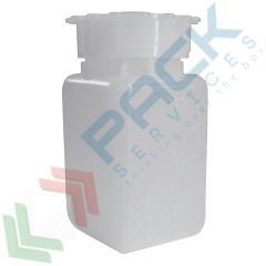 Bottiglia in PE rettangolare collo largo, 100 ml, Tipologia: Rettangolare bocca larga (RCL), Capacità: 100 ml, Colore: Neutro vendita, produzione, prezzi e offerte