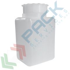 Bottiglia in PE rettangolare collo largo, 500 ml, Tipologia: Rettangolare bocca larga (RCL), Capacità: 500 ml, Colore: Neutro vendita, produzione, prezzi e offerte