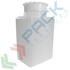 Bottiglia in PE rettangolare collo largo, 1000 ml, Tipologia: Rettangolare bocca larga (RCL), Capacità: 1000 ml, Colore: Neutro vendita, produzione, prezzi e offerte