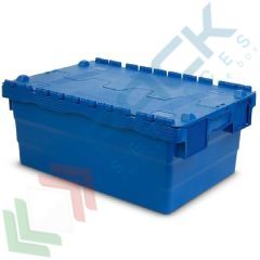 Cassa in PP con coperchio 45 Lt, 60 x 40 x 25 cm, Tipologia: Inseribili e Sovrapponibili, Mis. Base (cm): 40 x 60, Altezza (cm): 25, Versione: Con Coperchio vendita, produzione, prezzi e offerte