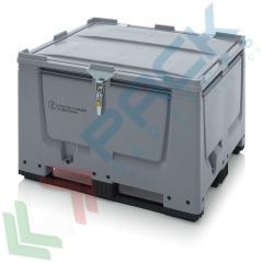 Cassa pallet SA/SV 3 traverse, 120 x 100 x 79 cm, 670 Lt, ADR, Tipologia: Bin Chiusura SA-SV, Volume (Lt): 670, Mis. Base (cm): 100 x 120, Altezza (cm): 79, Base: 3 Traverse, Versione: Omologata ADR/UN, Materiale: HDPE vendita, produzione, prezzi e offerte