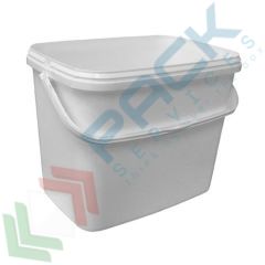 Secchio in PP rettangolare, 8 Lt, 28,4 x 19,2 x 22,1 cm, Tipologia: Rettangolari, Capacità: 8 Lt, Colore: Bianco, Omologazione ADR: No, Maniglie: Manico in Plastica vendita, produzione, prezzi e offerte