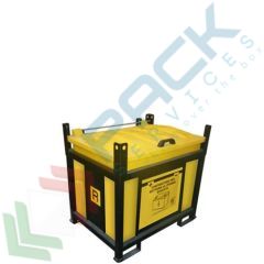 Contenitore batterie esauste, capacità 250 Lt, Mis. 950 L x 700 P x 800 H mm, telaio aperto, Tipologia: Cassa Pallet, Capacità: 250 Lt, Colore: Nero + Giallo, Versione: Telaio Aperto vendita, produzione, prezzi e offerte