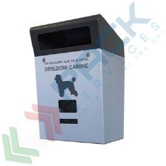 Cestino deiezioni canine, in acciaio, capacità 60 Lt, con distributore di sacchetti, Tipologia: Deiezioni Canine, Capacità: 60 Lt, Versione: con Distributore Sacchetti vendita, produzione, prezzi e offerte