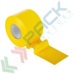 Nastro adesivo in gomma, per segnaletica da pavimento, Mis. 50 mm x 33 mt, spessore 0,15 mm, colore giallo, Tipologia: Standard, Colore: Giallo, Misura: 50 mm x 33 mt