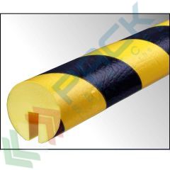 Profilo flessibile paracolpi multiuso, 1 metro, tipo B incastro, Tipologia: Lunghezza 100 cm, Versione: B Incastro, Colore: Nero + Giallo vendita, produzione, prezzi e offerte