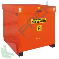 Stazione di stoccaggio per oli esausti, in acciaio, con coperchio, capacità 300 Lt, base di appoggio 4 piedi, Tipologia: Stazione Stoccaggio, Capacità: 300 Lt, Materiale: Acciaio, Ideale per: Olio Esausto (generico), Versione: con Coperchio - Base 4 Piedi vendita, produzione, prezzi e offerte