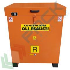 Stazione di stoccaggio per oli esausti, in acciaio, con coperchio, capacità 500 Lt, base di appoggio 4 piedi, Tipologia: Stazione Stoccaggio, Capacità: 500 Lt, Materiale: Acciaio, Ideale per: Olio Esausto (generico), Versione: con Coperchio - Base 4 Piedi vendita, produzione, prezzi e offerte