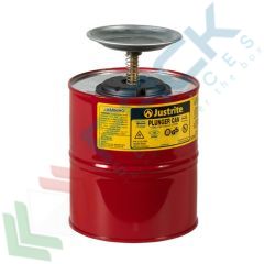 Tanica di sicurezza con stantuffo, capacità 4 Lt, per erogazione sicura di liquidi infiammabili, colore rosso, Tipologia: con Stantuffo, Capacità: 4 Lt, Materiale: Acciaio, Colore: Rosso vendita, produzione, prezzi e offerte