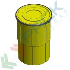 Superfusto di contenimento in plastica (PE), capacità 335 Lt, omologato ADR/RID per solidi, Tipologia: Superfusto, Capacità: 335 Lt, Omologazione ADR: SI vendita, produzione, prezzi e offerte