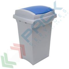 Pattumiera rifiuti 50 Lt, coperchio a cerniera, blu, Tipologia: Pattumiera, Capacit&agrave;: 50 Lt, Chiusura: Coperchio a Cerniera, Versione: Standard, Colore: Blu vendita, produzione, prezzi e offerte