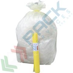 Sacchetti spazzatura 110 Lt, 70 x 110 cm, giallo, 10 pz, Tipologia: Sacchetti Spazzatura, Capacità: 110 Lt, Colore: Giallo vendita, produzione, prezzi e offerte