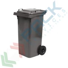 Bidone spazzatura 80 Lt, UNI EN 840, colore grigio scuro, Tipologia: Bidone UNI EN 840, Capacit&agrave;: 80 Lt, Chiusura: Coperchio a Cerniera, Versione: Standard, Colore: Grigio vendita, produzione, prezzi e offerte