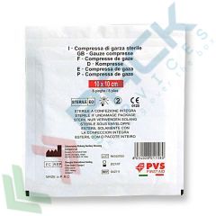 Garza sterile a 8 pieghe in puro cotone ad alto potere assorbente, Mis 10 x 10 cm, Tipologia: Garza, Misura: 10 x 10 cm vendita, produzione, prezzi e offerte