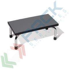 Scaletta con 1 gradino in plastica, telaio in acciaio cromato e piedini in gomma antiscivolo, portata 150 Kg vendita, produzione, prezzi e offerte