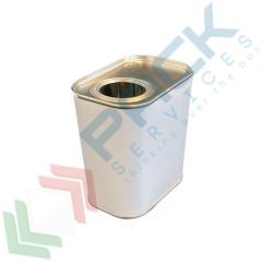Lattina rettangolare 250 ml, Ø 24 mm, bianco/grezzo, Capacità: 0,250 Lt, Sezione: Rettangolare, Colore: Bianco vendita, produzione, prezzi e offerte