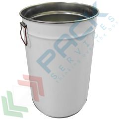 Fusto ferro conico 30 Lt con maniglie, ADR liquidi, bianco/grezzo, Tipologia: Apertura Totale, Capacità: 30 Lt, Colore: Bianco, Sezione: Conica, Maniglie: 2 Maniglie Laterali, Ideale per: Liquidi, Colore Interno: Grezzo vendita, produzione, prezzi e offerte
