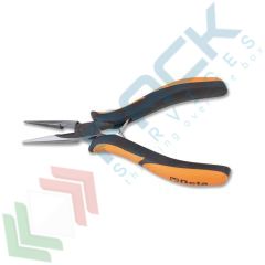 Pinza per elettronica a becchi mezzotondi lunghi zigrinati impugnatura bimateriale vendita, produzione, prezzi e offerte