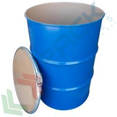 Fusto ferro cilindrico 220 Lt, ADR liquidi, blu/laccato, Tipologia: Fusto Apertura Totale Cilindrico, Capacit&agrave;: 220 Lt, Ideale per: Solidi, Polveri e Liquidi, &Oslash; Diametro (mm): 595, Altezza (mm): 885, Colore Esterno / Interno: Blu - Laccato vendita, produzione, prezzi e offerte