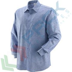 Camicia da lavoro 100% in cotone tessuto Chambray, 130 gr/m2, Colore: Azzurro, Taglia: L vendita, produzione, prezzi e offerte