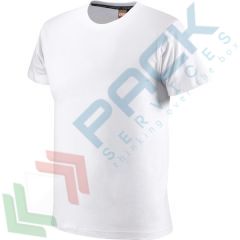 Maglietta da lavoro 100% in cotone, 125 gr/m2, mezza manica con girocollo, Colore: Bianco, Taglia: S vendita, produzione, prezzi e offerte