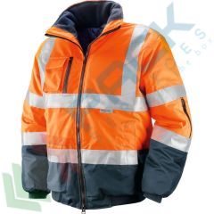 Giubbino alta visibilità invernale in poliestere/poliuretano, con bande 3M rinfrangenti vendita, produzione, prezzi e offerte