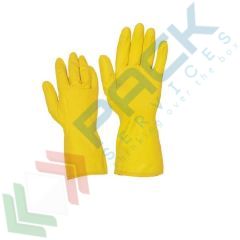 Guanti casalinghi in lattice, Colore: Giallo, Taglia: S vendita, produzione, prezzi e offerte
