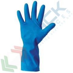 Guanti casalinghi in lattice, Colore: Blu, Taglia: S vendita, produzione, prezzi e offerte