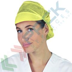 Cappellini monouso in TNT di PP, 154 g/mq, 100 pz, Colore: Giallo vendita, produzione, prezzi e offerte