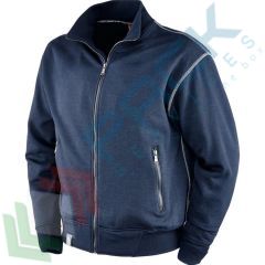 Felpa da lavoro con zip, Colore: Blu Navy, Taglia: S vendita, produzione, prezzi e offerte