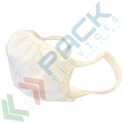 Mascherina filtrante riutilizzabile, in cotone con elastici auricolari, colore bianco vendita, produzione, prezzi e offerte