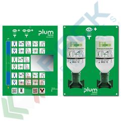 Stazione lavaggio oculare doppia 500 ml, Tipologia: Stazione Lavaggio Oculare, Versione: Dispositivo da Parete, Contenuto: 2 Soluzioni 500 ml vendita, produzione, prezzi e offerte