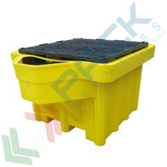 Vasca di contenimento liquidi in plastica (PE), per 1 cisterna IBC 1000 Lt, con griglia e salvagoccia, Tipologia: Plastica, Ideale per: 1 Cisterna, Versione: con Griglia + Salvagoccia vendita, produzione, prezzi e offerte