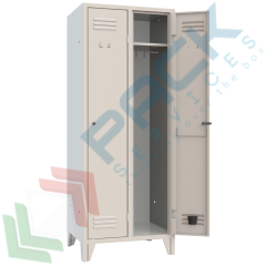 Armadio spogliatoio 2 vani, 69 x 50 x 180 cm, maniglia, Tipologia: Tradizionali, Nr. Vani: 2, Larghezza (cm): 69, Profondit&agrave; (cm): 50, Altezza (cm): 180, Chiusura: Maniglia vendita, produzione, prezzi e offerte