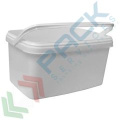 Secchio in PP rettangolare, 3,5 Lt, 24,4 x 16,4 x 12,8 cm, Tipologia: Rettangolari, Capacità: 3,5 Lt, Colore: Bianco, Omologazione ADR: No, Maniglie: Manico in Plastica vendita, produzione, prezzi e offerte