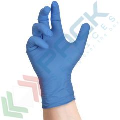 Guanti monouso nitrile, senza polvere, AQL 1,0, 24 cm, 100 pz, Colore: Azzurro, Taglia: M vendita, produzione, prezzi e offerte