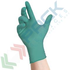 Guanti monouso in lattice con Aloe, finitura micro ruvida, 24 cm, tg M, Materiale: Lattice, Versione: Senza Polvere, Colore: Verde, AQL: 1, Spessore al Palmo : 0,13 mm, Taglia: M vendita, produzione, prezzi e offerte