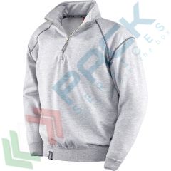 Felpa da lavoro con zip centrale, Colore: Grigio, Taglia: S vendita, produzione, prezzi e offerte