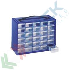 Cassettiera in HDPE, 30 cassetti estraibili, blu, Tipologia: Cassettiera Espace, Cassetti/e nr.: 30, Colore: Blu vendita, produzione, prezzi e offerte