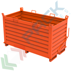 Contenitore fondello doppio, 200 x 100 x 126 cm, Tipologia: Contenitore Fondello Doppio, Pareti: Chiuse, Base: con Slitte, Mis. Base (cm): 100 x 200, Altezza (cm): 126, Portata (Kg): 2000 vendita, produzione, prezzi e offerte