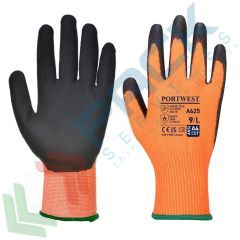 Guanto anti taglio Vis-Tex - PU, Colore: Arancione + Nero, Taglia: L vendita, produzione, prezzi e offerte