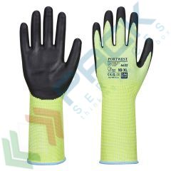 Guanti grip antitaglio, anticalore per alimenti, polsino lungo, Colore: Verde, Taglia: S vendita, produzione, prezzi e offerte